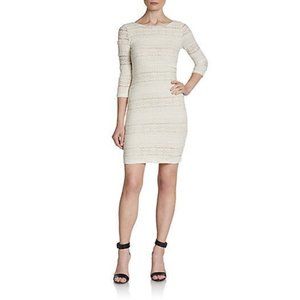 NEW Willow Clay dress Small ivory lace scoop back stretch bodycon sexy NWT $120